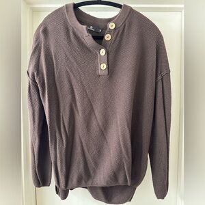 Elegant Brown Crew Neck Sweater